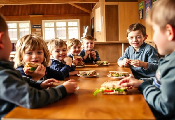 school Das gesunde Pausenbrot